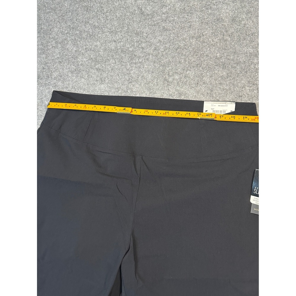 Worthington Secretly Slender Pull-On Skinny Pants 22WS Black Tummy Control - Picture 3 of 8